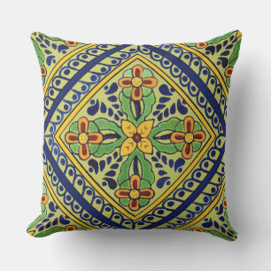 Talavera-Fliese Kissen