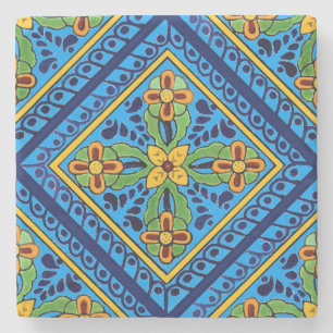 Talavera-Fliese Steinuntersetzer