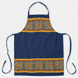 Talavera-Fliesen-Blumenmitte Schürze