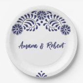 TALAVERA FLOWER PAPPTELLER (Vorderseite)