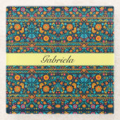 Talavera Garden, custom Glasuntersetzer (Vorderseite)