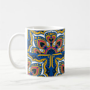 Talavera Indian Mosaik: Keramik Nahtlos. Kaffeetasse
