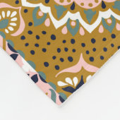 Talavera Indian: Patchwork, ethnisches Mosaik. Fleecedecke (Ecke)