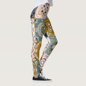 Talavera Indian: Patchwork, ethnisches Mosaik. Leggings (Rechts)