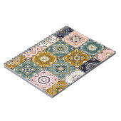 Talavera Indian: Patchwork, ethnisches Mosaik. Notizblock (Linke Seite)