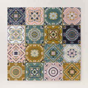 Talavera Indian: Patchwork, ethnisches Mosaik. Puzzle