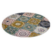 Talavera Indian: Patchwork, ethnisches Mosaik. Schneidebrett (Ecke)