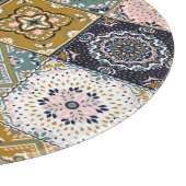 Talavera Indian: Patchwork, ethnisches Mosaik. Schneidebrett (Ecke)
