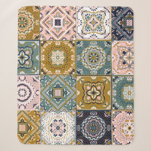 Talavera Indian: Patchwork, ethnisches Mosaik. Sherpadecke