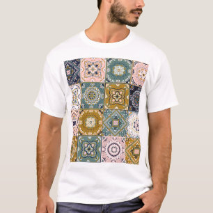 Talavera Indian: Patchwork, ethnisches Mosaik. T-Shirt