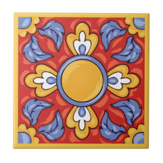 Talavera Keramik Tile-2 Fliese (Vorderseite)