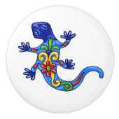 Talavera Lizard Keramik Drawer Knob Keramikknauf (Vorderseite)