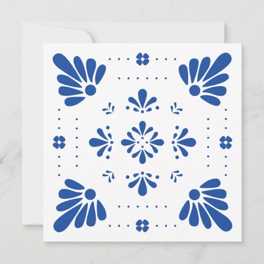 Talavera Mexican Probe Dinner Einladung (Rückseite)