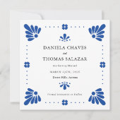 Talavera Mexican Save the Date Einladung (Vorderseite)