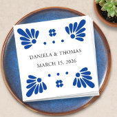 Talavera Mexican Wedding Napkins Serviette