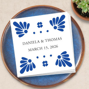 Talavera Mexican Wedding Napkins Serviette