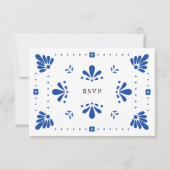 Talavera Mexican Wedding RSVP Card (Rückseite)