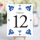 Talavera Mexican Wedding Tischnummer
