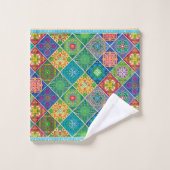Talavera Muster-2-Handtuch Badhandtuch Set (Waschlappen)