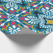 Talavera-Muster. Indisches Flickwerk. Azulejos por Geschenkpapier (Ecke)