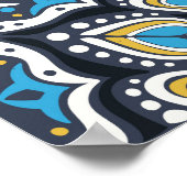 Talavera-Muster. Indisches Flickwerk. Azulejos por Poster (Ecke)