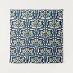 Talavera-Muster. Indisches Flickwerk. Azulejos por Wandteppich