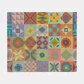 Talavera-Muster. Indisches Flickwerk. Türkischer N Fleecedecke (Vorderseite (Horizontal))