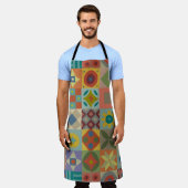 Talavera-Muster. Indisches Flickwerk. Türkischer N Schürze (Getragen)