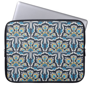 Talavera-Muster. Indisches Patchwork. Azulejos por Laptopschutzhülle