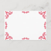 Talavera Orange Floral Minimalist Spanish Wedding Begleitkarte (Rückseite)