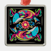 Talavera Ornament Aus Metall (Vorne)