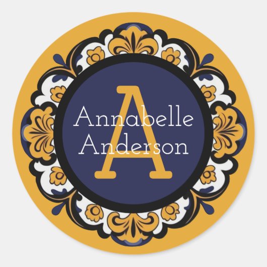 Talavera Personalisierter Aufkleber (Vorderseite)