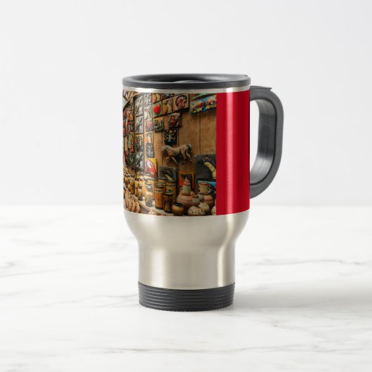 Talavera Pottery Theme Tasse, 15 oz Travel Mug Reisebecher (VorderseiteRechts)