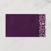 Talavera Purple Beige Wedding Place Card Platzkarte (Rückseite)