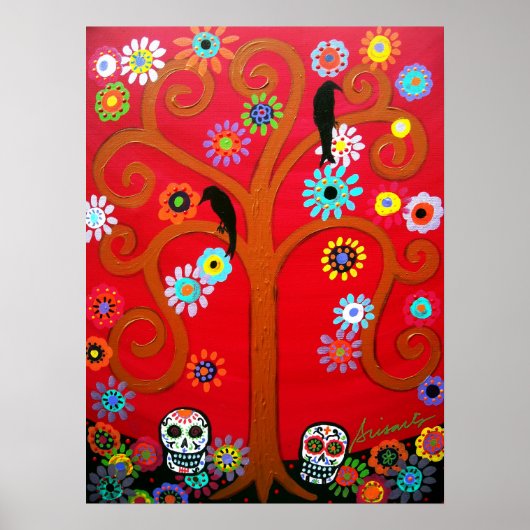 Talavera skull DIA DE LOS MUERTOS Poster (Vorne)