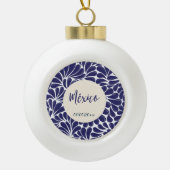 Talavera Snowflake Gerahmte Ornament (Vorderseite)