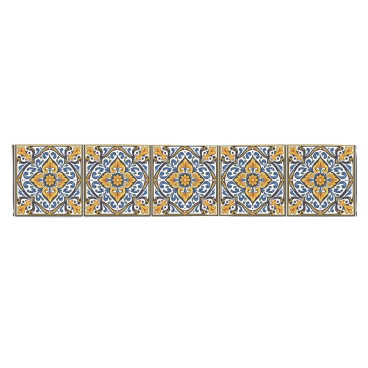 Talavera Spanish Tile Kurzer Tischläufer (Horizontal)
