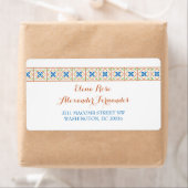 Talavera Spanish Tile Reply Card Posting Label (Insitu)