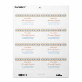 Talavera Spanish Tile Reply Card Posting Label (Vorne)