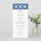 Talavera Style Mexican Wedding Menu Card Menükarte (Stehend Vorderseite)