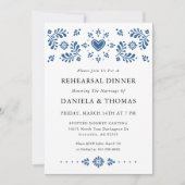 Talavera Style mexikanische Probe Dinner Einladung (Vorderseite)