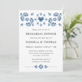 Talavera Style mexikanische Probe Dinner Einladung (Stehend Vorderseite)