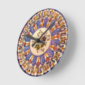 Talavera Tapas Two Runde Wanduhr (Winkel)