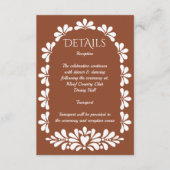 Talavera terracotta boho arch Mexikanische Hochzei Begleitkarte (Vorderseite)