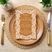 Talavera terracotta menükarte