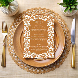 Talavera terracotta menükarte