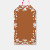 Talavera terracotta Mexikanische Hochzeit Gefallen Geschenkanhänger (Rückseite)