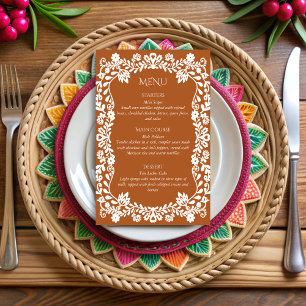 Talavera terracotta Mexikanische Hochzeitskarte