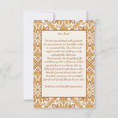 Talavera terracotta Vintag mexikanische Hochzeit Dankeskarte (Rückseite)