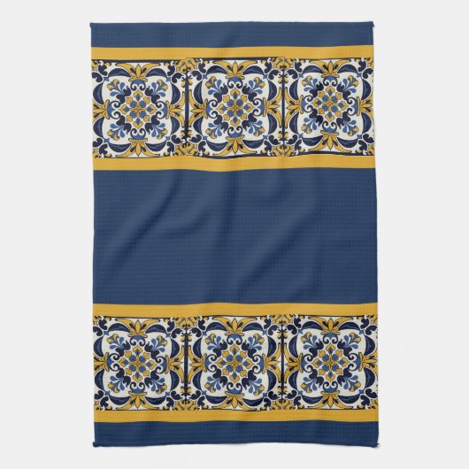 Talavera Tile Cinco Geschirrtuch (Vertikal)